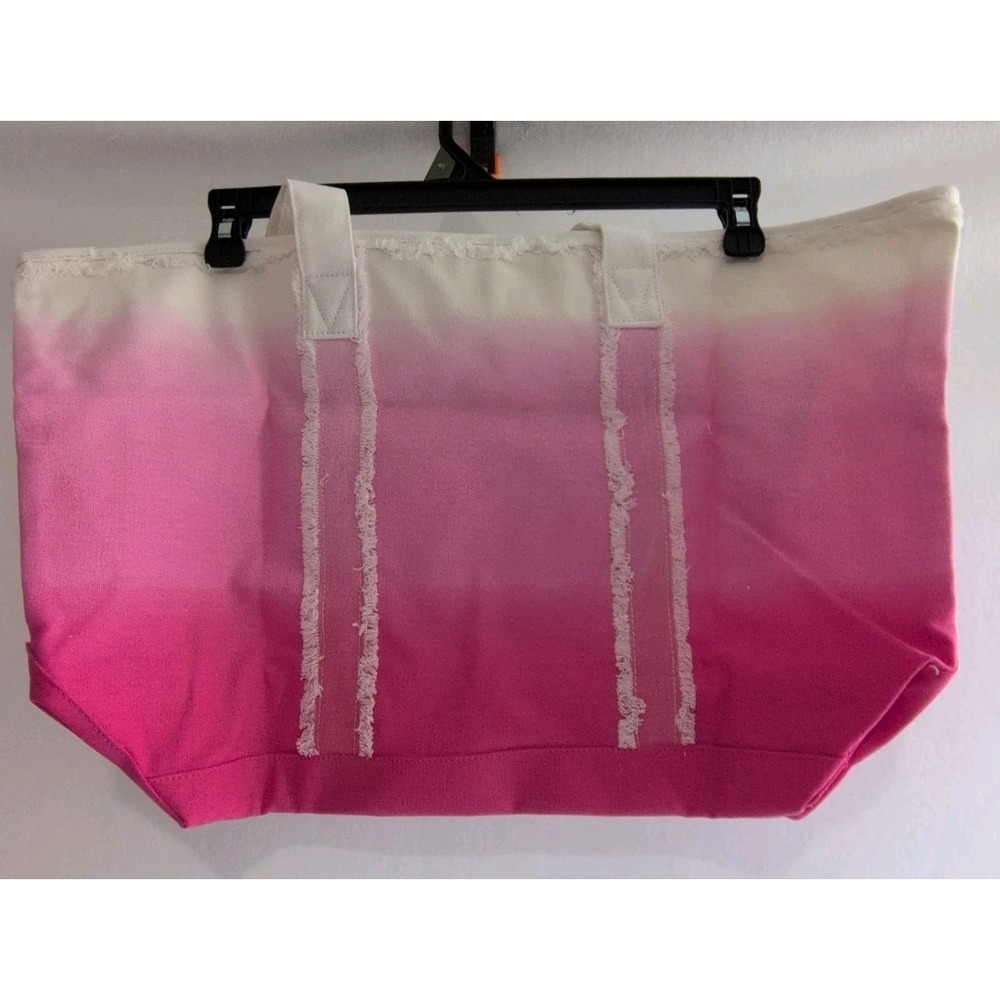 Victoria's Secret Ombre Pink and White Tote - Picture 3 of 9